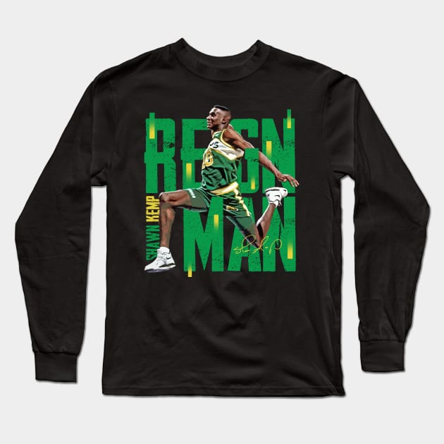 Shawn Kemp Long Sleeve T-Shirt by Juantamad